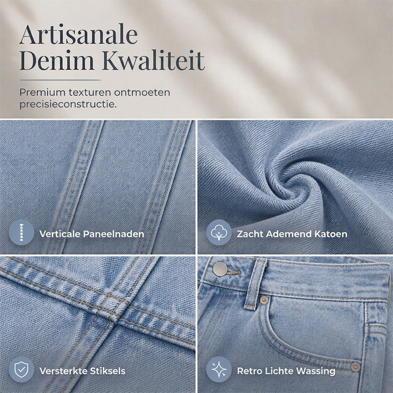 🔥Gratis verzending✈️Casual high waist wide leg jeans voor dames