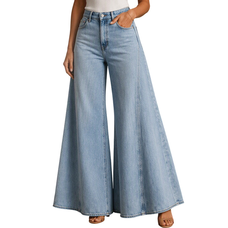 🔥Gratis verzending✈️Casual high waist wide leg jeans voor dames