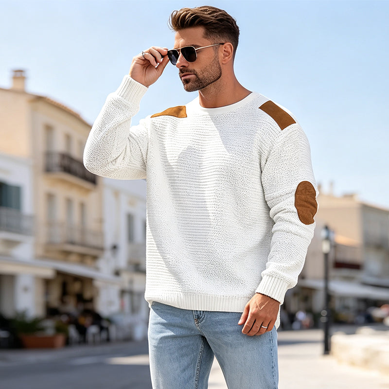 🔥KNALLENDE AANBIEDING🔥Gebreide herentrui met ronde hals