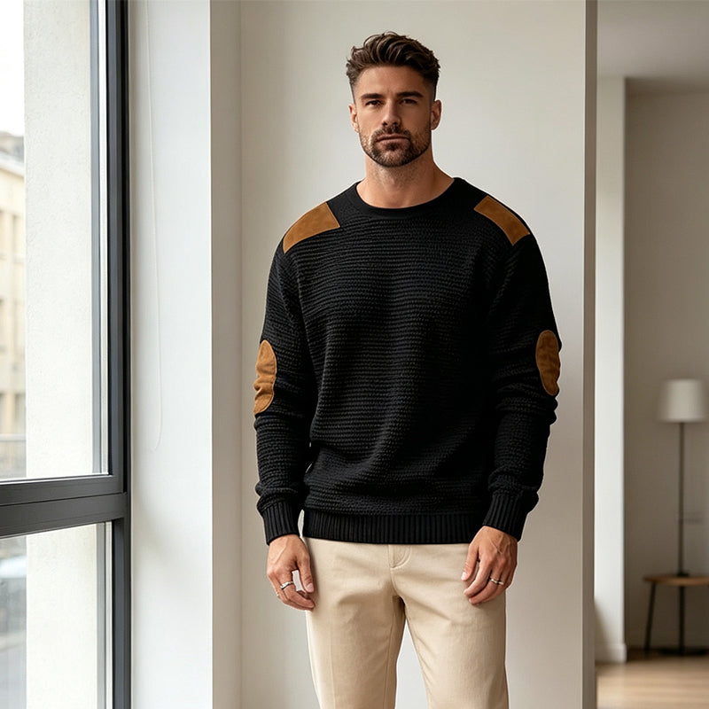 🔥KNALLENDE AANBIEDING🔥Gebreide herentrui met ronde hals