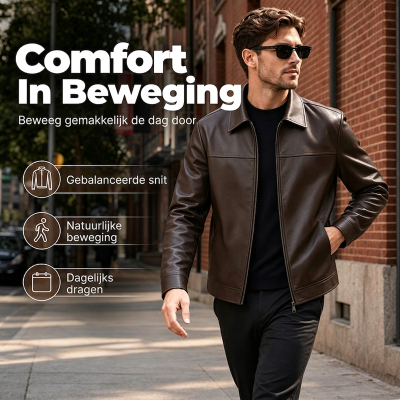 🔥Gratis verzending✈️Verfijnde stedelijke leren jack