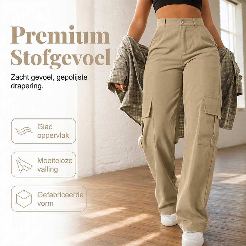 😍Modieuze afslankende cargobroeken voor dames