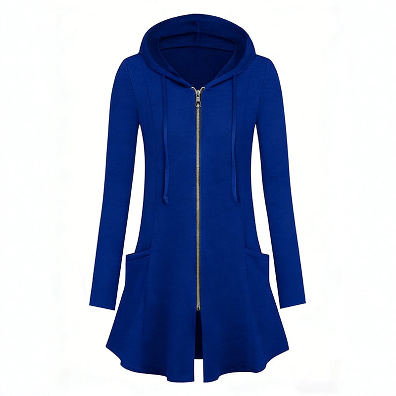 😍Dames jack met capuchon en ritssluiting, halflang