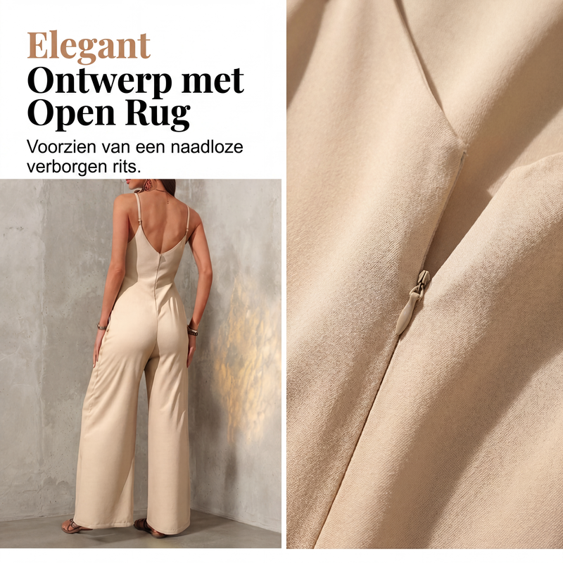 ✨👗Casual jumpsuit met V-hals en spaghettibandjes voor dames🔥Limited aanbieding