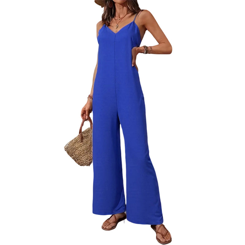 ✨👗Casual jumpsuit met V-hals en spaghettibandjes voor dames🔥Limited aanbieding