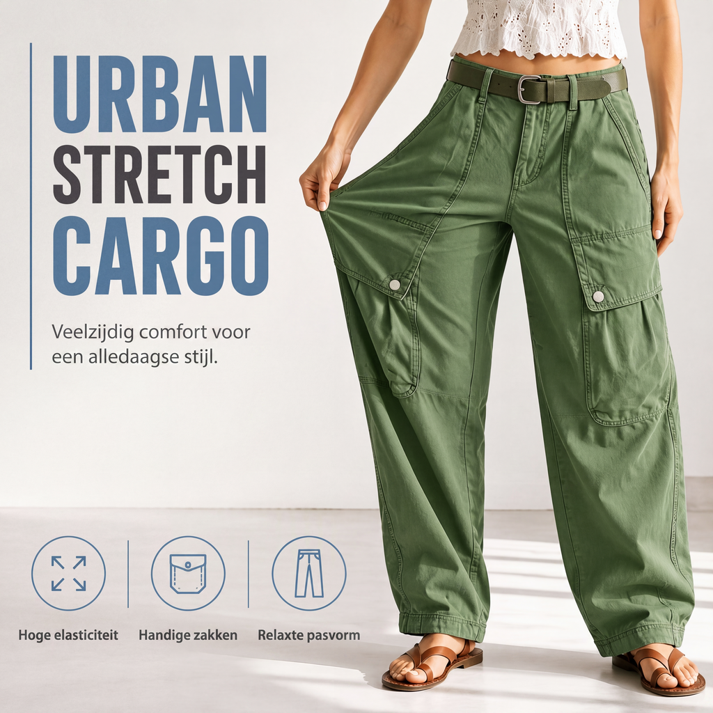 🔥Gratis verzending✈️Wijde, elastische cargobroeken voor dames