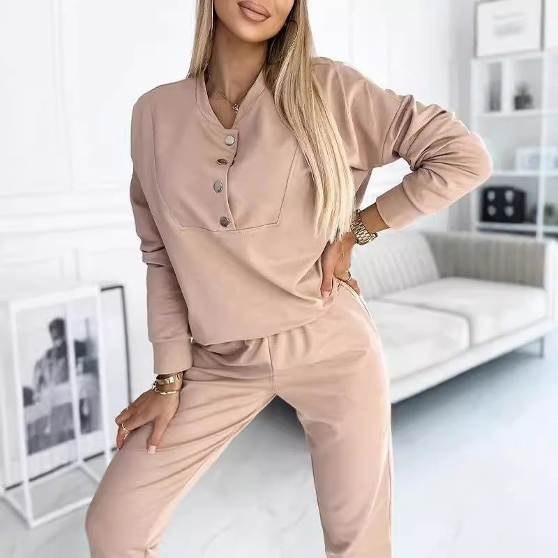 🔥Casuele set van overhemd met knopen en broek