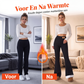 Flare legging met pluche voering voor dames