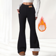 Flare legging met pluche voering voor dames