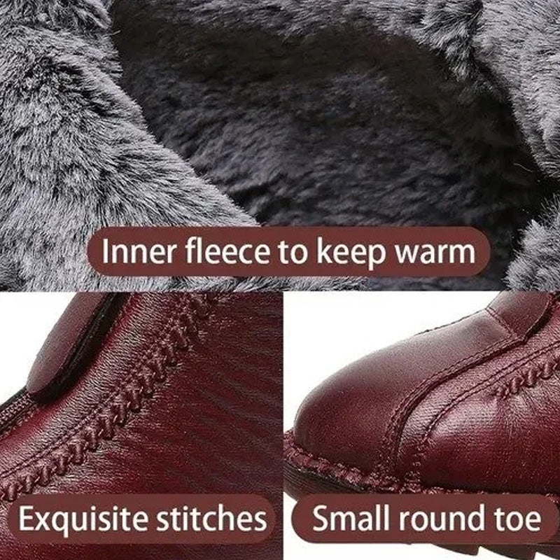 🔥 Warme Dames Winter Enkellaarsjes Met Rits - Comfort & Stijl Voor Koude Dagen! ❄️