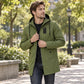 🔥Gratis verzending✈️Heren windjack met capuchon en trenchcoatstijl, halflang