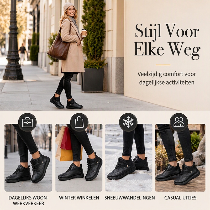 😍Warme gevoerde antisliplaarzen voor dames