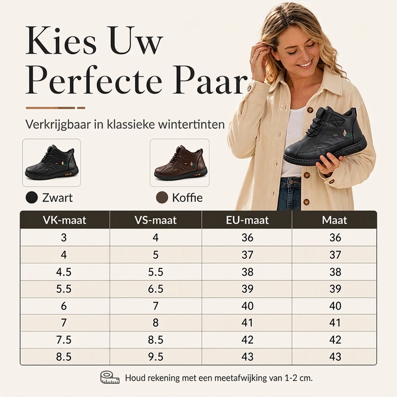 😍Warme gevoerde antisliplaarzen voor dames