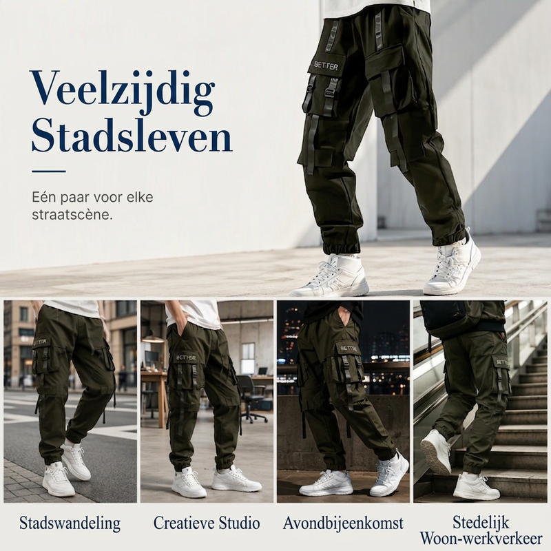 👖Cargobroeken voor heren met losse pasvorm