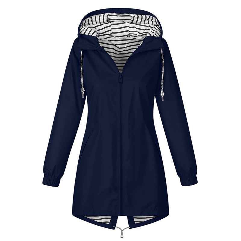 🌧️ Outdoor Favoriet ✨ Dames Waterdichte Jas met Capuchon – Bescherming tegen Regen & Comfortabele Pasvorm 🧥