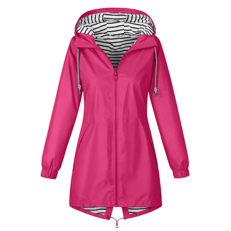 🌧️ Outdoor Favoriet ✨ Dames Waterdichte Jas met Capuchon – Bescherming tegen Regen & Comfortabele Pasvorm 🧥