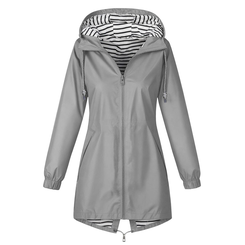 🌧️ Outdoor Favoriet ✨ Dames Waterdichte Jas met Capuchon – Bescherming tegen Regen & Comfortabele Pasvorm 🧥
