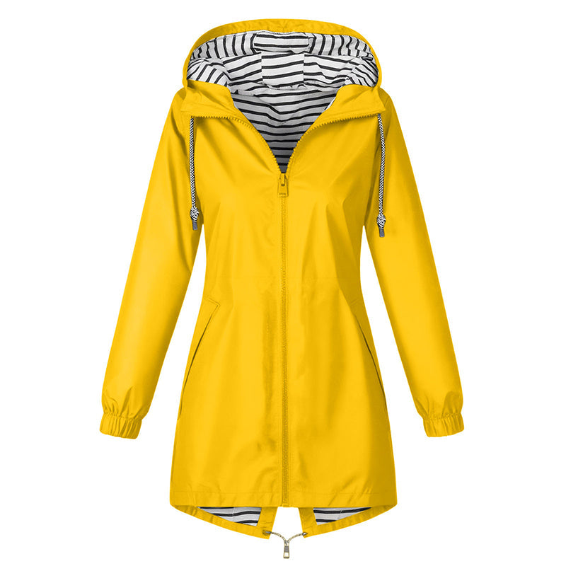 🌧️ Outdoor Favoriet ✨ Dames Waterdichte Jas met Capuchon – Bescherming tegen Regen & Comfortabele Pasvorm 🧥