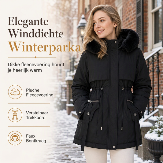 🔥Gratis verzending✈️Dames Gewatteerde Parka met Imitatiebont – Warm, Elegant & Comfortabel 🧥