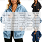 🔥Gratis verzending✈️ Dames Denim Jack met Capuchon & Rits – Relaxte Pasvorm voor Elke Dag 💙