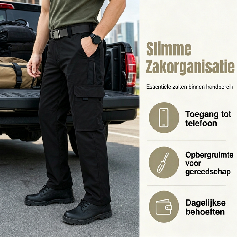👖 Heren Outdoor Cargobroek met Meerdere Zakken – Casual Cargo Broek met Praktisch Design & Comfortabele Pasvorm ✨