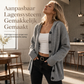 😍Dames effen kleur gebreid vest met capuchon en trekkoord