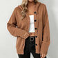 😍Dames effen kleur gebreid vest met capuchon en trekkoord