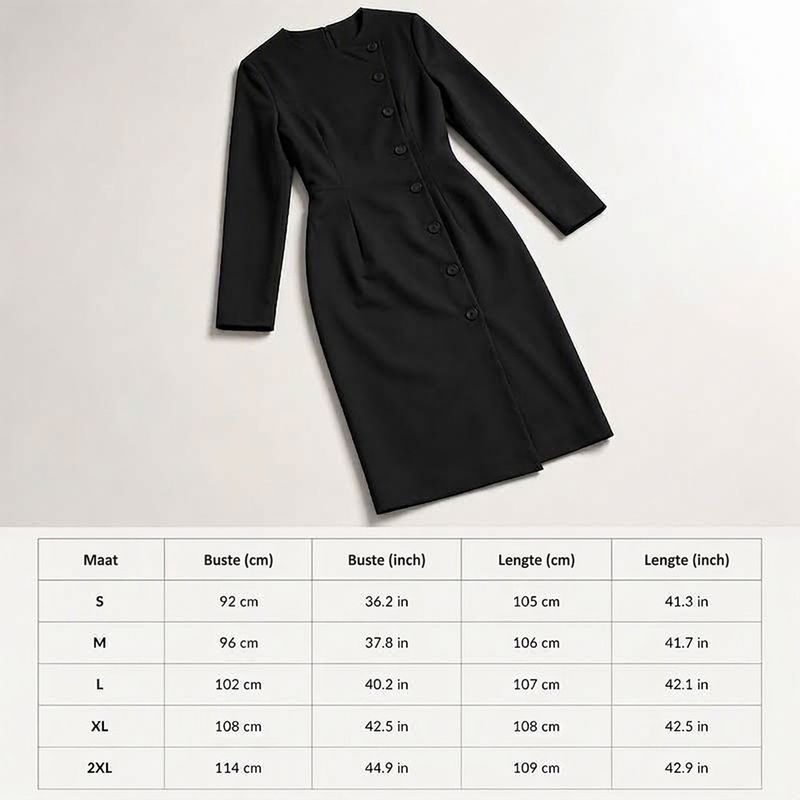 😍Elegante asymmetrische eenrijig geknoopte jurk voor dames