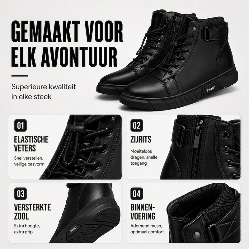 🔥Gratis verzending✈️Waterdichte gevechtslaarzen voor heren van echt leer