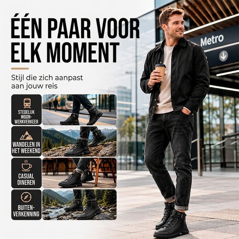 🔥Gratis verzending✈️Waterdichte gevechtslaarzen voor heren van echt leer