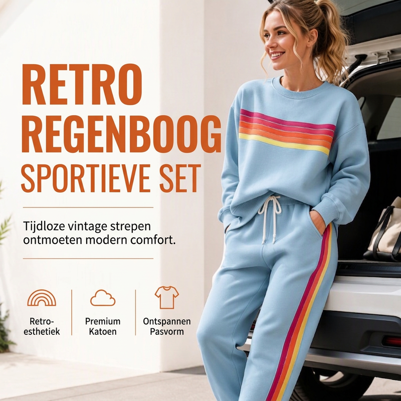 🔥Gratis verzending✈️2-delige casual set: sweatshirt en joggingbroek voor dames