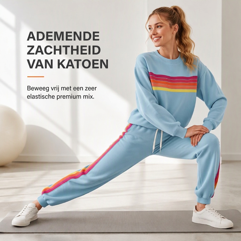 🔥Gratis verzending✈️2-delige casual set: sweatshirt en joggingbroek voor dames