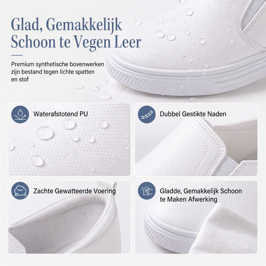 😍Zachte leren instapschoenen voor dames met verborgen hoogteverhoging, platte antislipzool