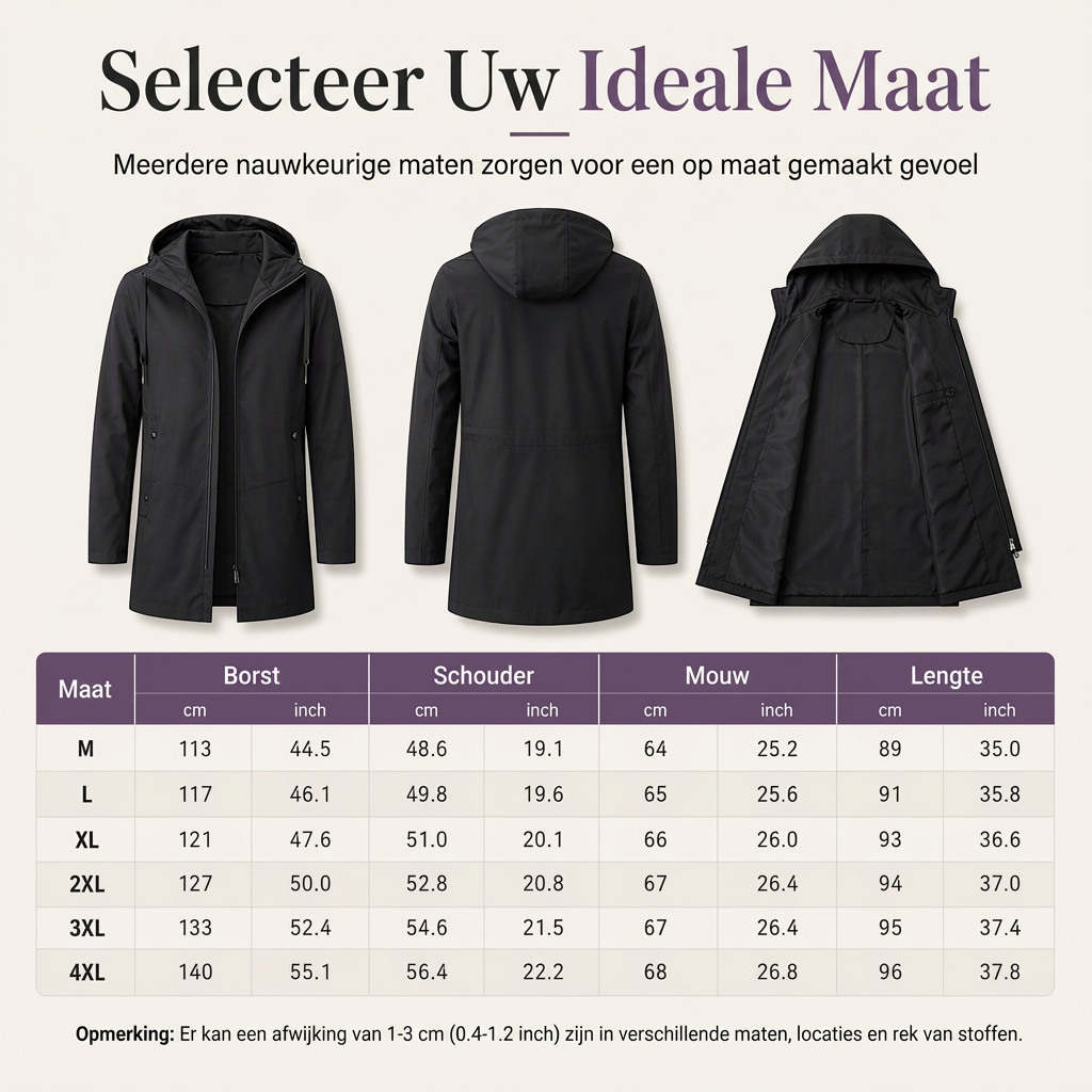 🔥Gratis verzending✈️Heren windjack met capuchon, slim fit