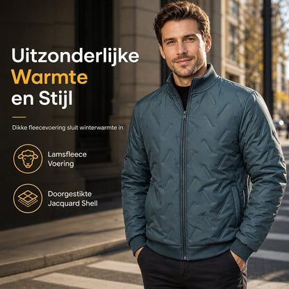 🧥 Heren Winterjas met Fleecevoering & Gewatteerde Vulling – Warme Jas met Comfortabele Pasvorm en Bescherming tegen Koude Dagen ✨