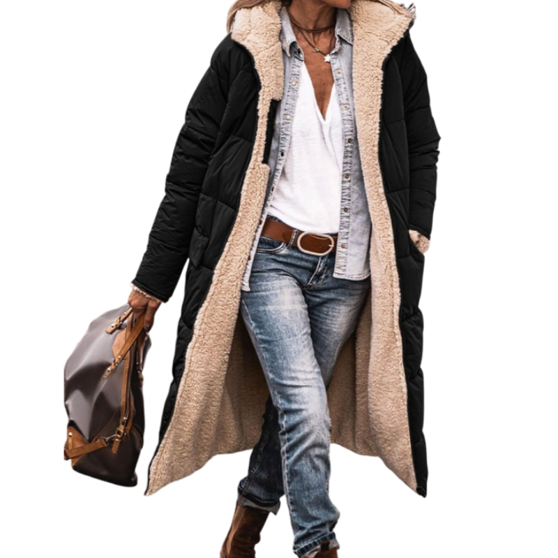 🔥Gratis verzending✈️ Omkeerbare Gewatteerde Slim Fit Jas met Capuchon – 2-in-1 Winterjas met Warme Pasvorm & Moderne Stijl ✨