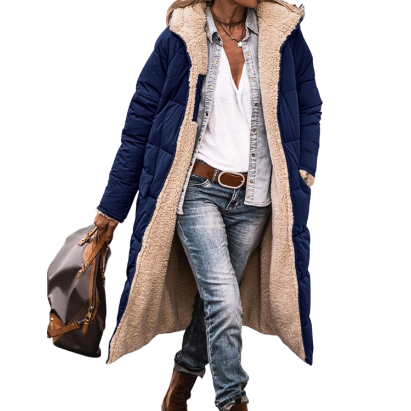 🔥Gratis verzending✈️ Omkeerbare Gewatteerde Slim Fit Jas met Capuchon – 2-in-1 Winterjas met Warme Pasvorm & Moderne Stijl ✨