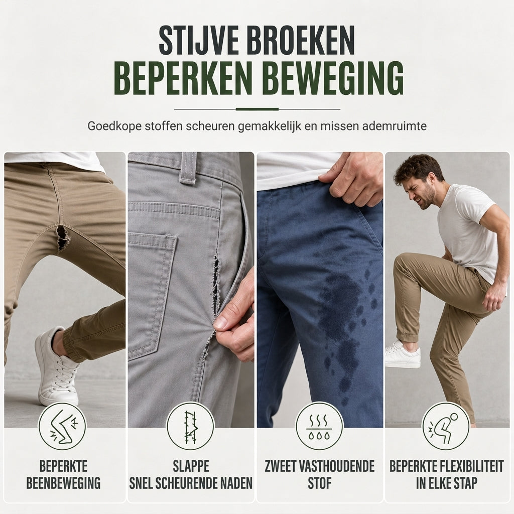 🔥 50% KORTING – Casual Cargobroek voor Heren met Meerdere Zakken & Trekkoord, Comfortabele Utility Broek met Moderne Pasvorm ✨