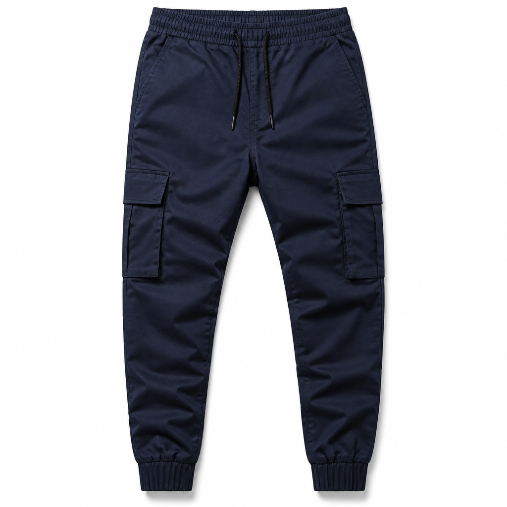 🔥 50% KORTING – Casual Cargobroek voor Heren met Meerdere Zakken & Trekkoord, Comfortabele Utility Broek met Moderne Pasvorm ✨
