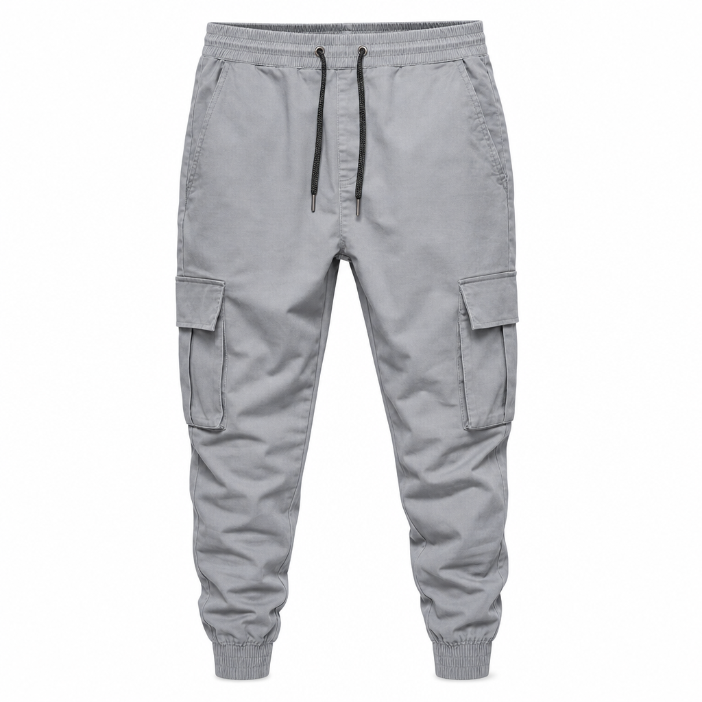 🔥 50% KORTING – Casual Cargobroek voor Heren met Meerdere Zakken & Trekkoord, Comfortabele Utility Broek met Moderne Pasvorm ✨