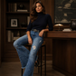 🔥Gratis verzending✈️Dames high-waisted distressed flare jeans