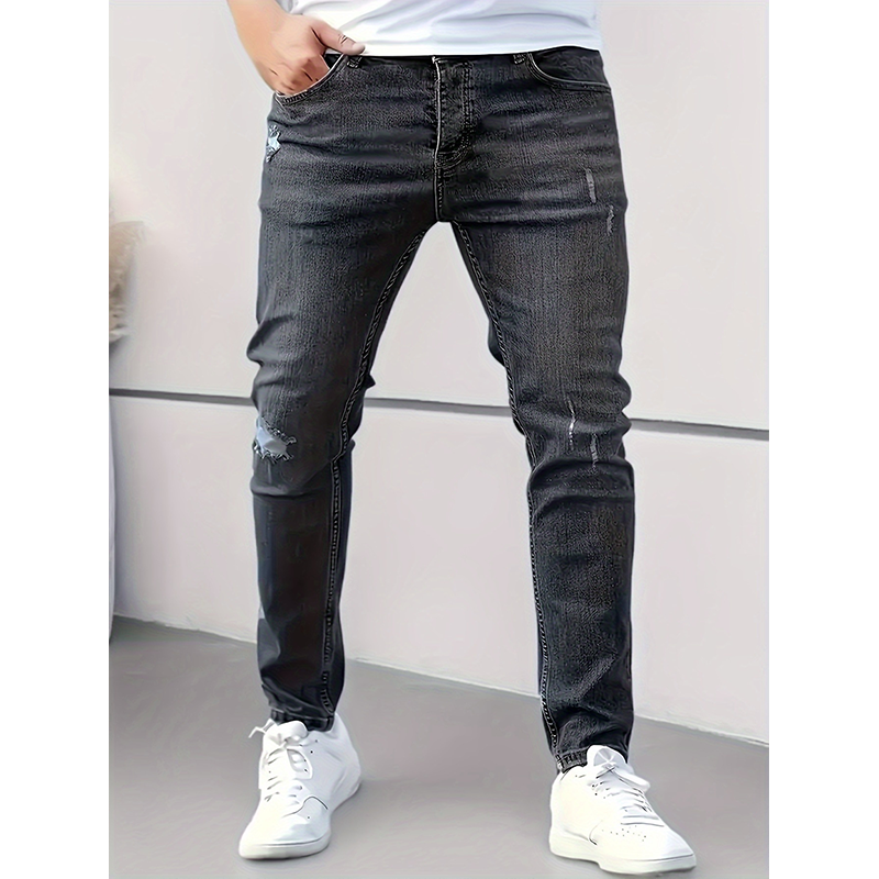 👖Gescheurde stretch-skinny-jeans voor heren