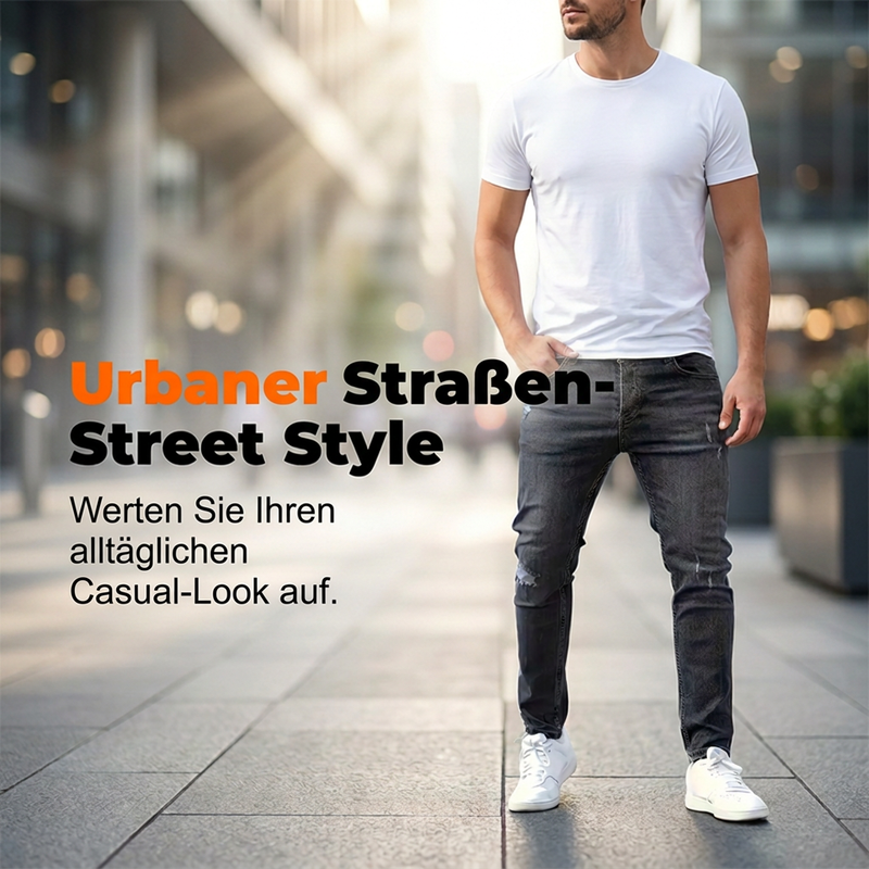 👖Gescheurde stretch-skinny-jeans voor heren