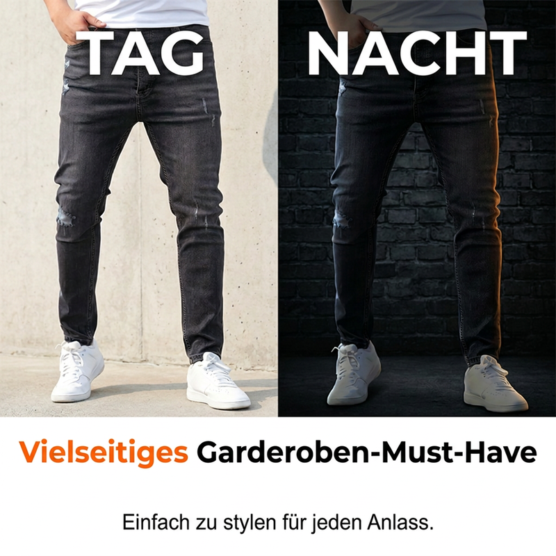 👖Gescheurde stretch-skinny-jeans voor heren