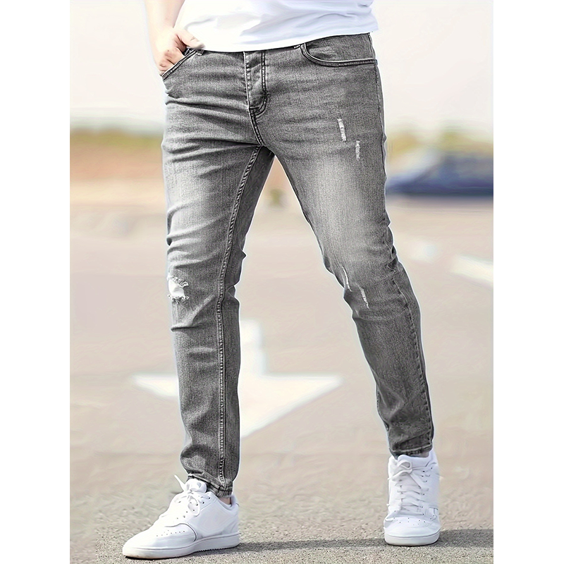 👖Gescheurde stretch-skinny-jeans voor heren
