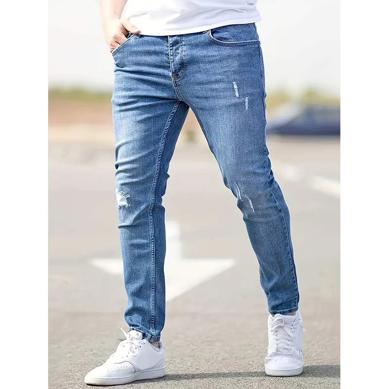 👖Gescheurde stretch-skinny-jeans voor heren
