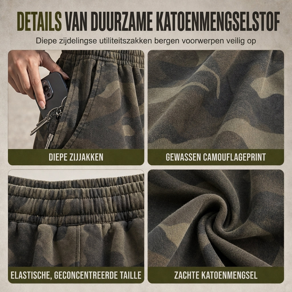 🔥 Tijdelijke Korting ✨ Oversized Camouflage Joggingbroek – Relaxed, Trendy & Ultiem Comfort 👖