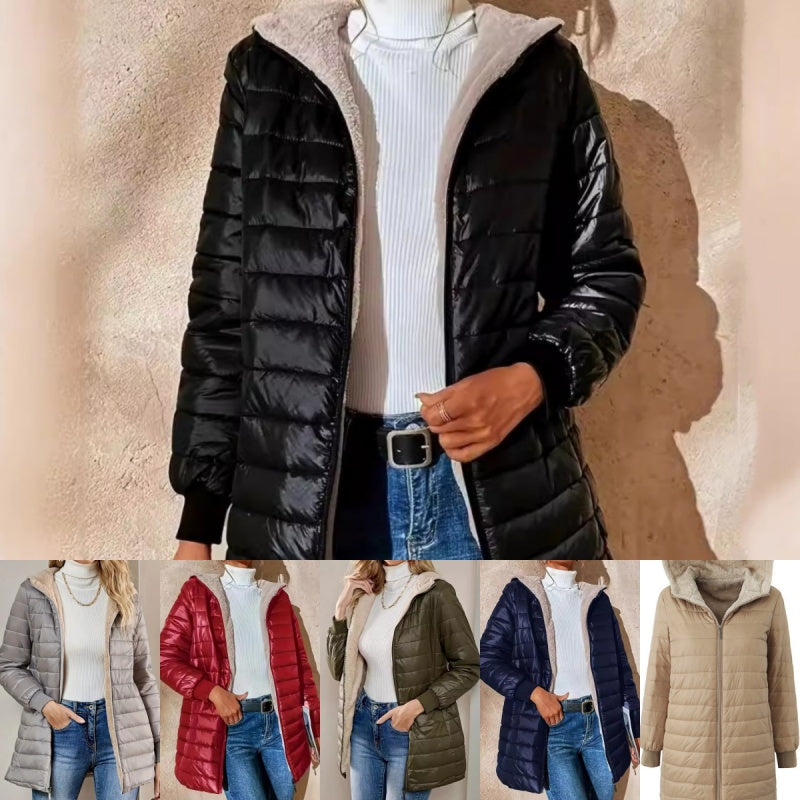 🔥Gratis verzending✈️ – Gewatteerde dames winterjas met capuchon 🧥 Warme vulling, comfortabele pasvorm & bescherming tegen koude dagen ✨