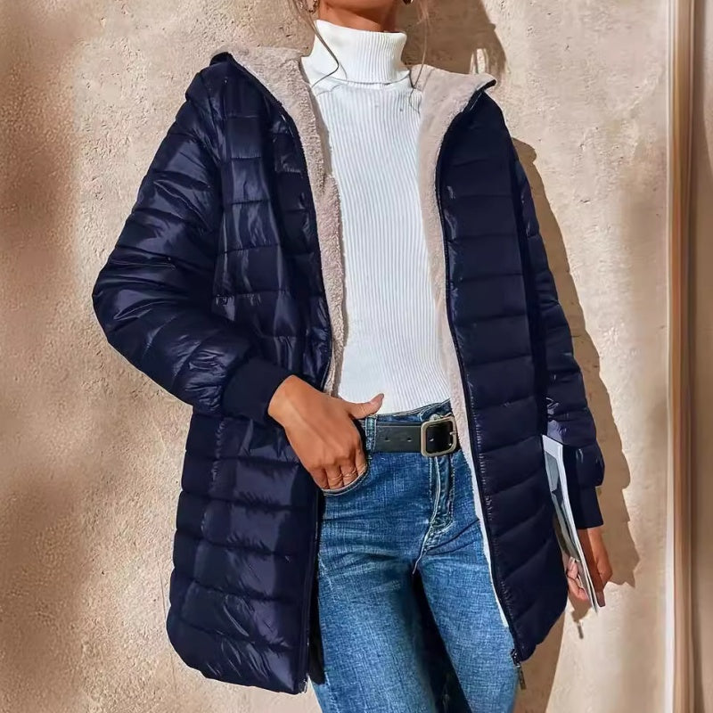 🔥Gratis verzending✈️ – Gewatteerde dames winterjas met capuchon 🧥 Warme vulling, comfortabele pasvorm & bescherming tegen koude dagen ✨