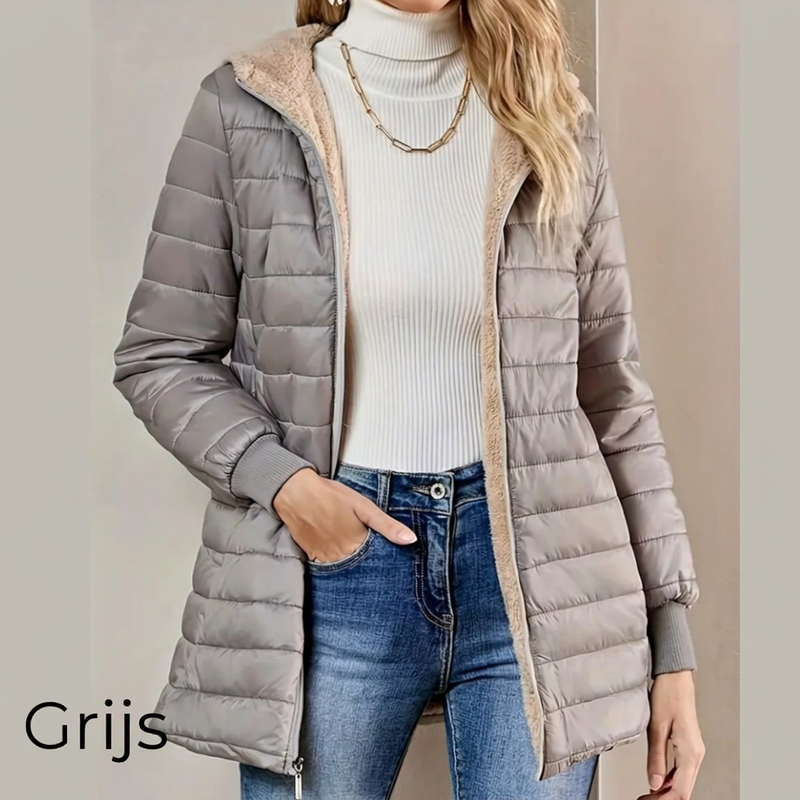 🔥Gratis verzending✈️ – Gewatteerde dames winterjas met capuchon 🧥 Warme vulling, comfortabele pasvorm & bescherming tegen koude dagen ✨